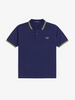 Fred Perry Twin Tipped Shirt/French Blue/Dusky Blue/Citron - SS26