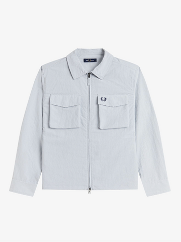 Fred Perry Ripstop Pocket Overshirt/Dusky Blue - SS26