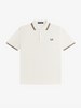 Fred Perry Twin Tipped Shirt/Ecru/Dark Caramel/Black - SS26