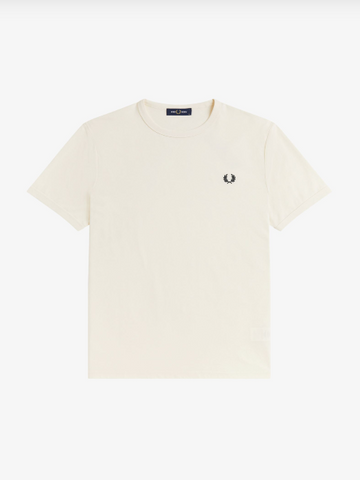 Fred Perry Ringer T-Shirt/Ecru - SS26