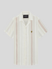 Lyle & Scott Short Sleeve Zig Zag Shirt/Natural - SS26