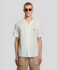 Lyle & Scott Short Sleeve Zig Zag Shirt/Natural - SS26