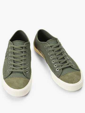 Fred Perry Hughes Canvas Plimsoll/Laurel Wreath Green - SS26
