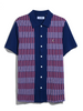 Original Penguin® Jacquard Button From Polo Shirt/Blue Depths - SS26