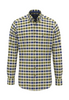 FYNCH HATTON® Herringbone Check Shirt/Green - AW26