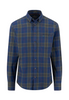 FYNCH HATTON® Dark Check Shirt/Navy - AW26