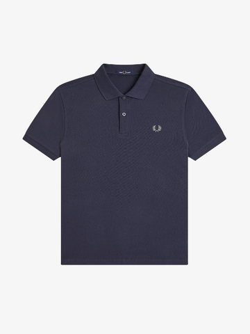Fred Perry One Colour Shirt/Dark Airforce/Seagrass - AW26