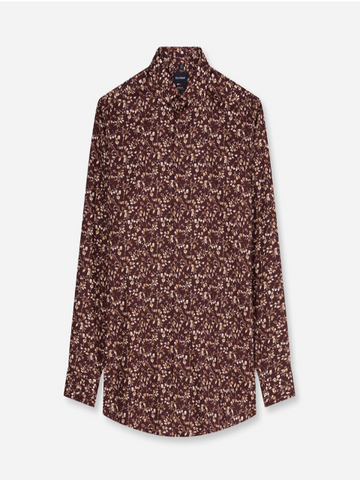 OLYMP® LUXOR Modern Fit Floral Shirt/Bordeaux - AW26