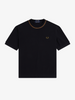 Fred Perry M7 Crew Neck Pique T-Shirt/Black - AW26