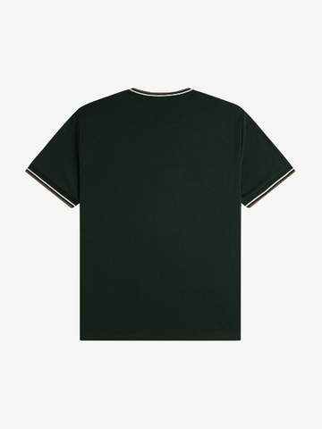 Fred Perry Twin Tipped T-Shirt/Grassroots/Ecru/Bronze - AW26