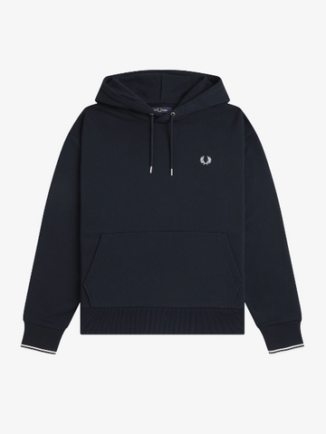 Fred Perry Tipped Hooded Sweatshirt/Navy - AW26