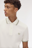 Fred Perry Twin Tipped Shirt/Light Ecru/Olive Mint - New SS25