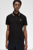 Fred Perry The Twin Tipped Shirt/Black/Champagne - CORE AW25