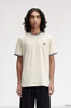 Fred Perry Twin Tipped T-Shirt/Ecru/Court Blue - New AW25