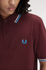 Fred Perry Twin Tipped Shirt/Oxblood/Ecru - New AW25