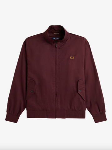 Fred Perry Harrington Jacket/Oxblood - New AW25