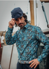 A FISH NAMED FRED WATERCOLOUR HIGHLAND PRINT SHIRT/JEANS BLUE - NEW AW25