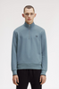 Fred Perry Half Zip Sweat Shirt/Stockport Blue - New AW25