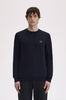 Fred Perry Classic Crew Neck Jumper/Navy - New AW25