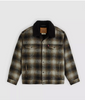 Levi's® Relaxed Plaid Sherpa Trucker/Neutral - New AW25