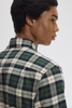Fred Perry Brushed Twill Tartan Shirt/Court Green - New W25