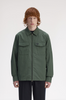 Fred Perry Zip Thru Overshirt/Court Green - New W25