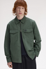 Fred Perry Zip Thru Overshirt/Court Green - New W25