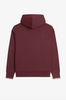 Fred Perry Hooded Zip Through Sweatshirt/Oxblood - SS26