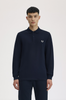 Fred Perry One Colour L/S Shirt/Navy - SS26 SALE