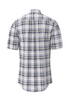 FYNCH HATTON® Premium Poplin Check S/S Shirt/Blue 655 - SS26