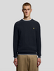 Lyle & Scott Tipped Knitted Crew Jumper/Dark Navy - SS26