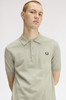 Fred Perry Knitted Polo Shirt/Seagrass - SS26