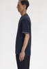 Fred Perry Ribbed Jersey T-Shirt/Navy - SS26