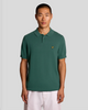 Lyle & Scott Cotton Knitted Polo Shirt/Everglade - SS26
