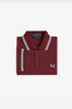 Fred Perry The Twin Tipped Shirt/Maroon/White/Ice - SS26