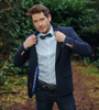 A FISH NAMED FRED BLAZER SEMI - STRUCTURE/BUBBLE BLUE - SS26