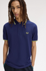 Fred Perry Twin Tipped Shirt/French Blue/Dusky Blue/Citron - SS26
