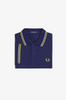 Fred Perry Twin Tipped Shirt/French Blue/Dusky Blue/Citron - SS26