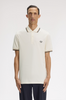 Fred Perry Twin Tipped Shirt/Ecru/Dark Caramel/Black - SS26