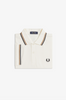 Fred Perry Twin Tipped Shirt/Ecru/Dark Caramel/Black - SS26