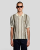 Lyle & Scott Jacquard Knitted Polo Shirt/Ice Cream - SS26