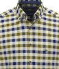 FYNCH HATTON® Herringbone Check Shirt/Green - AW26