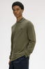 Fred Perry Twin Tipped L/S Shirt/Laurel Wreath Green/Slate  - AW26