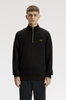 Fred Perry Half Zip Sweatshirt/Black/Brandy - AW26