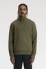 Fred Perry Half Zip Sweatshirt/Laurel Wreath Green/Navy - AW26
