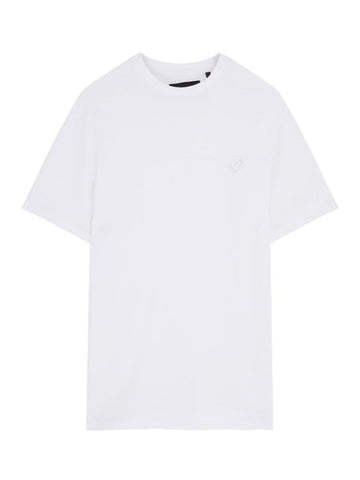 Lyle & Scott Tonal Eagle T-Shirt/White - New AW23