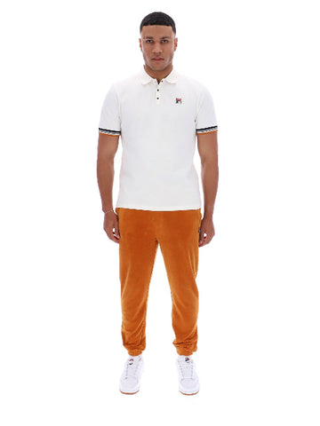 FILA® ZEV Cuff Detail Polo Shirt/Gardenia - New AW25