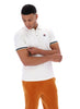 FILA® ZEV Cuff Detail Polo Shirt/Gardenia - New AW25