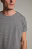 Matinique® Jermalink Cotton Stretch Crew T-Shirt/Grey Melange - CORE AW23