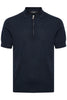 Matinique® Wool Zip Polo Knit/Dark Navy Melange - AW23 SALE